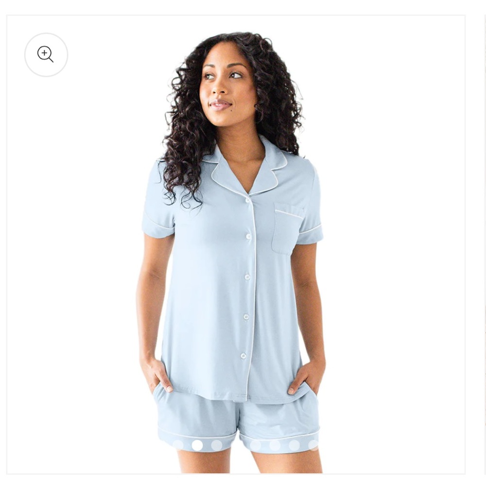 Blue Kindred Bravely Clea Bamboo Classic Short Sleeve Pajama Top